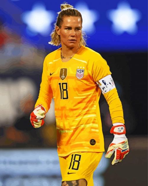 Woman Soccer Player Ashlyn Harris Paint By Numbers