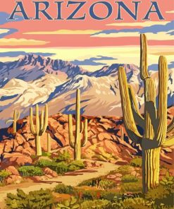 Arizona Poster Paint By Numbers