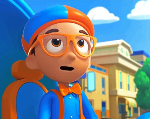 Blippi Character Paint By Numbers