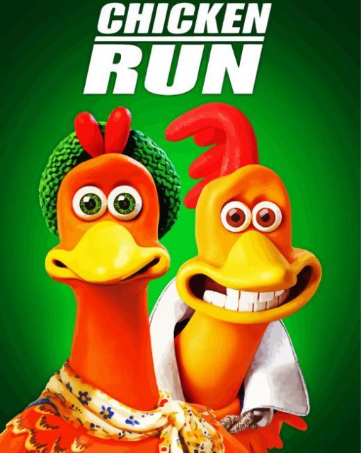 Chicken Run Animated Movie Poster Paint By Numbers