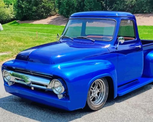 Cool Blue 53 Ford Truck Paint By Numbers