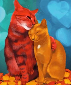 Cute Cats Love Paint By Numbers