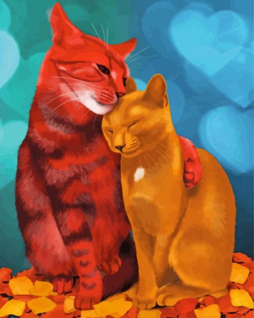 Cute Cats Love Paint By Numbers