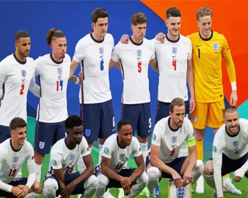 England Football Team Players Paint By Numbers