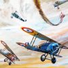 German And French Biplane Dogfight Paint By Numbers