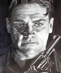 James Cagney With Gun Art Paint By Numbers