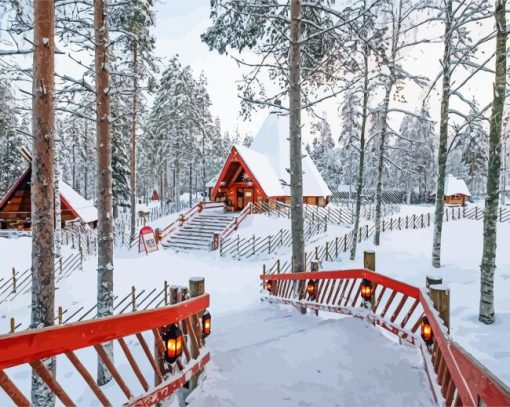 Lapland Finland Paint By Numbers