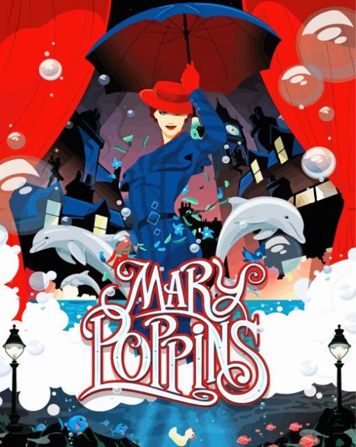 Mary Poppins Art Paint By Numbers