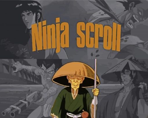 Ninja Scroll Poster Art Paint By Numbers