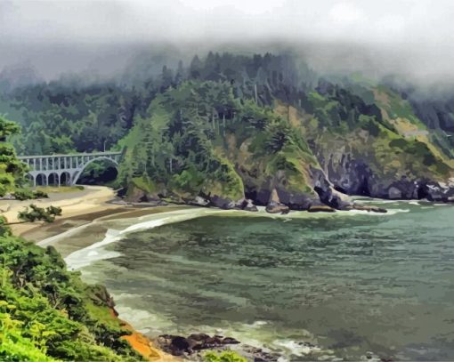 Oregon Coast Nature Paint By Numbers