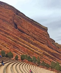 Red Rocks Amphitheatre Paint By Numbers