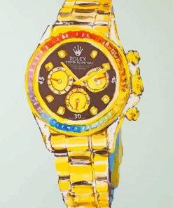 Rolex Watch Art Paint By Numbers