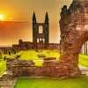 Sunset At St Andrews Cathedral Paint By Numbers
