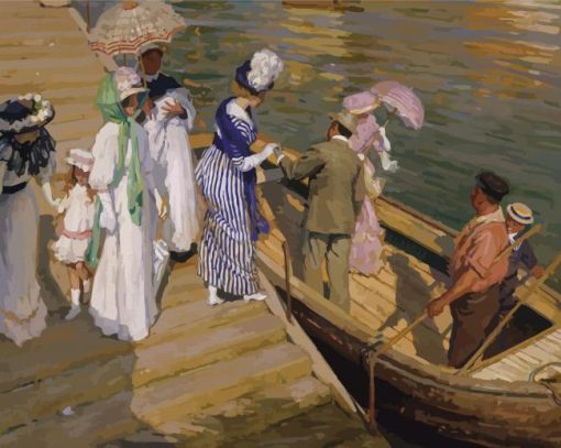 The Ferry By Emanuel Phillips Paint By Numbers