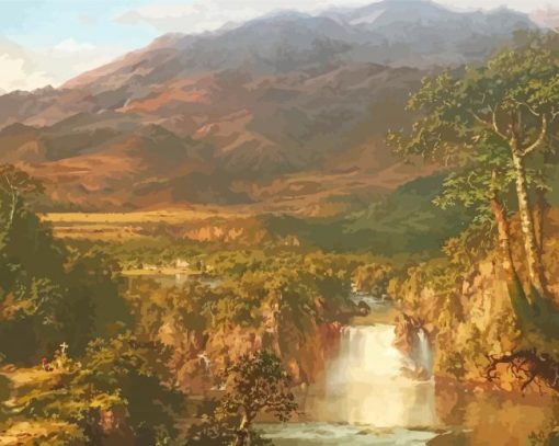 The Heart Of The Andes By Frederic Edwin Paint By Numbers