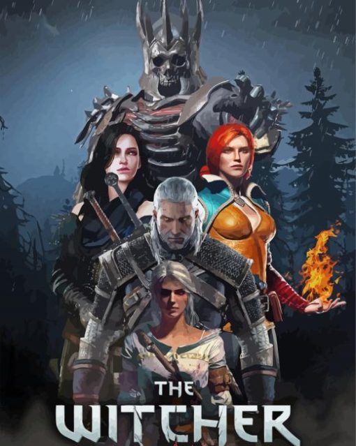 The Witcher Wild Hunt Video Game Paint By Numbers