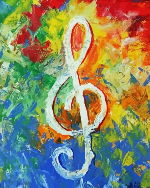 Treble Clef Art Paint By Numbers