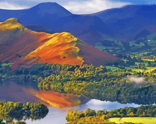 UK Cumbria Landscape Paint By Numbers