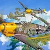 War Messerschmitt Bf 109 Paint By Numbers