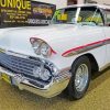 White 58 Chevy Impala Paint By Numbers