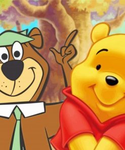 Winnie The Pooh And Yogi Paint By Numbers