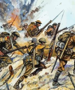 World War Soldiers Paint By Numbers
