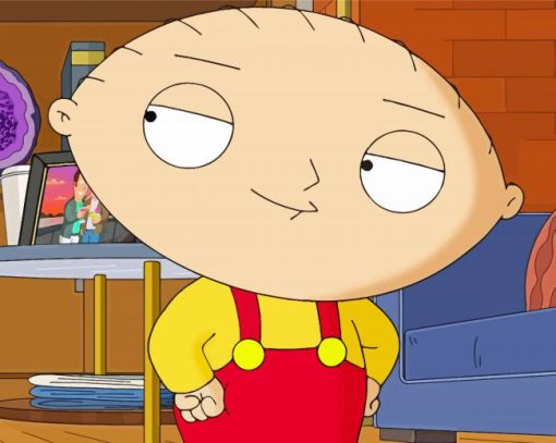 Animation Character Stewie Griffin Paint By Numbers