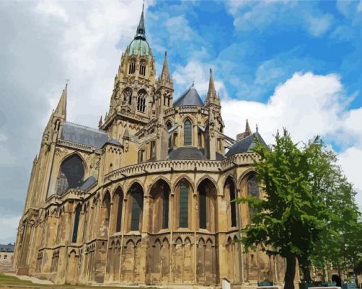 Bayeux Cathedral Paint By Numbers