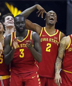 Iowa State Cyclones Basketball Players Paint By Numbers