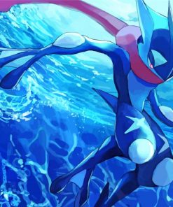 Pokemon Anime Greninja Paint By Numbers