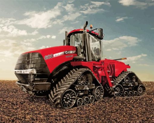 Red Case IH Engine Paint By Numbers