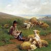 Aesthetic Sheep Farmer Art Paint By Numbers