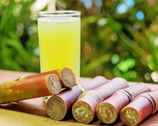 Sugarcane Juice Paint By Numbers