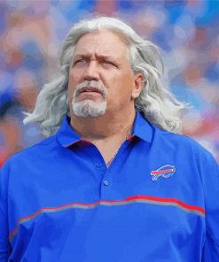 The Football Coach Rob Ryan Paint By Numbers