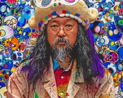 The Japanese Artist Takashi Murakami Paint By Numbers