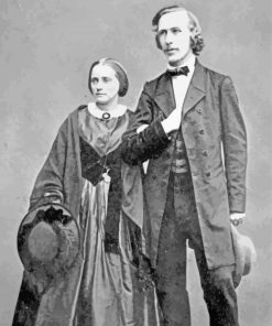 Young Ernst Haeckel And His Wife Paint By Numbers