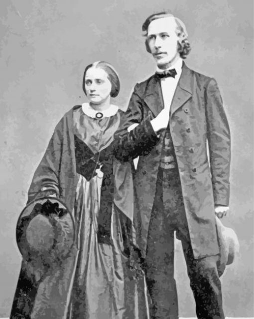 Young Ernst Haeckel And His Wife Paint By Numbers