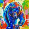 Abstract Bear And Cub Paint By Numbers