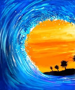 Aesthetic Big Wave Art Paint By Numbers