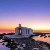 Agios Nikolaos Beach At Sunset Paint By Numbers