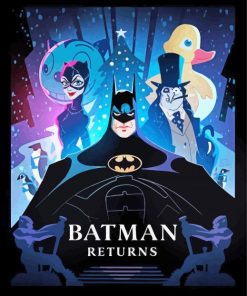 Batman Returns Poster Animation Paint By Numbers