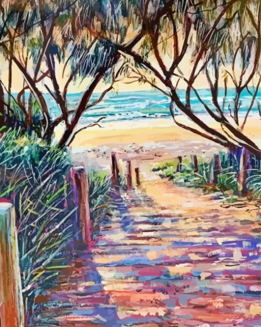 Beach Path Paint By Numbers