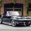 Black Split Window Corvette Car Paint By Numbers