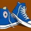 Blue Converse Paint By Numbers