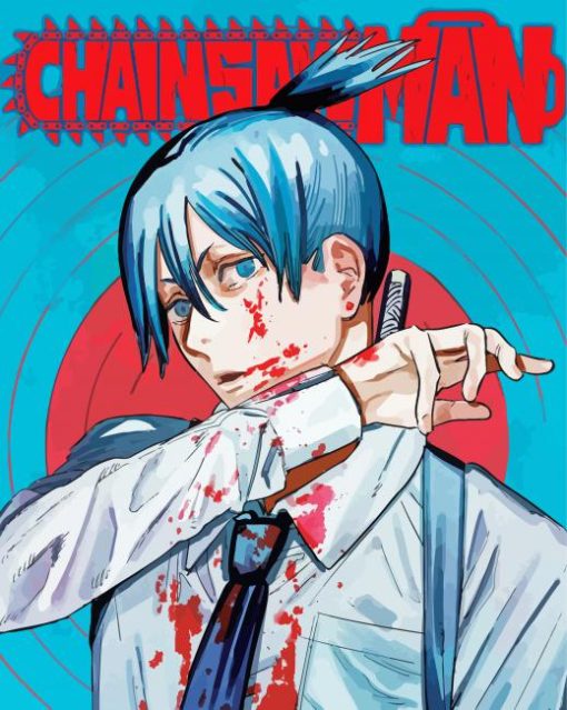 Chainsaw Man Character Poster Paint By Numbers