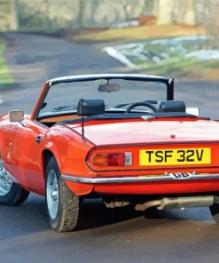 Classic Triumph Spitfire Car Paint By Numbers