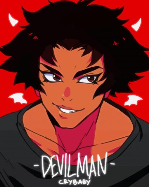 Devilman Crybaby Character Poster Paint By Numbers