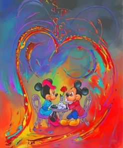 Disney Valentines Day Art Paint By Numbers