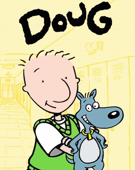 Doug Cartoon Poster Paint By Numbers - Paint By Numbers