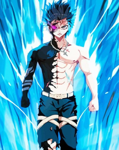 Fairy Tail Gray Fullbuster Paint By Numbers